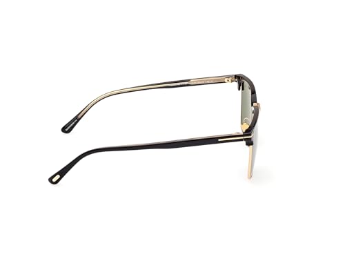 Tom Ford Sunglasses FT 0997 -H Hudson- 02 01N Shiny Yellow Gold, t Logo/Gree4