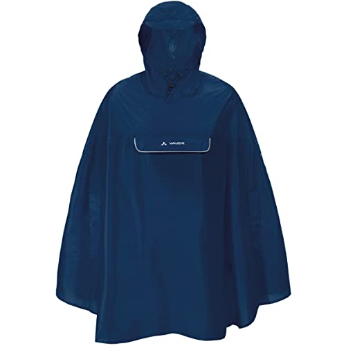 Vaude Valdipino Poncho Poncho de Pluie pour Le vélo Marine