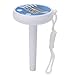 Thermomètre de piscine Indicateur de température numérique avec Powered solaire Chaîne pour piscine Spa bain à remous étang