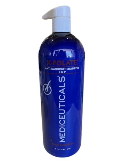 Therapro MEDIceuticals X-FOLATE Champú de tratamiento persistente para la caspa y la PSORIASIS, dermatitis seborreica (con peine de acero SIeekshop)