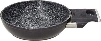 Tognana EGG PAN CM 16 SPHERA SPHERA, 5.3 litri, Antiaderente, Padella per uova da 16 cm a forma sferica, Nero