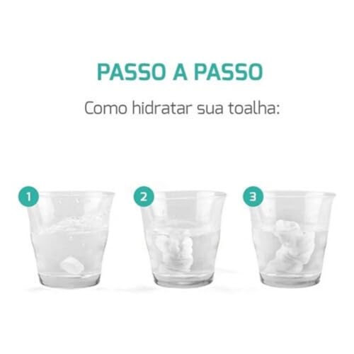 Toalha Desidratada Compacta Comprimida Descartável Multiuso 50unidades 18x18cm