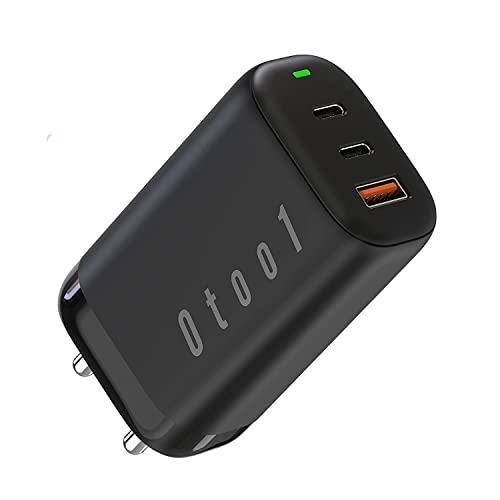 Image of Gan PD Adapter 65 Watt 3 in 1 USB Port with 2 Type C, Compatible All USB Mobile Devices, Laptop | PD Fast Charging Adapter with Quick Charger & PPS Support, Black