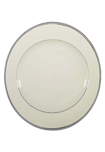 Lenox Tuxedo Platinum Serving, Oval Platter, 16-in, Ivory