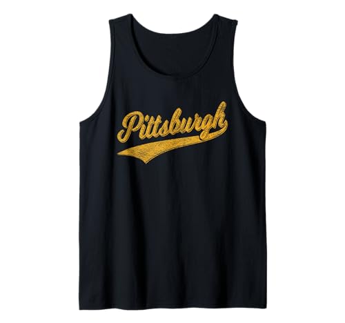 PITTSBURGH PENNSYLVANIA VARSITY SCRIPT JERSEY STYLE Tank Top