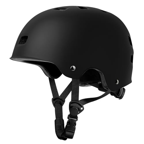 LeapBeast Casco Urbano, Casco de Bicicleta/Patinete Electrico Adulto, Casco de Bicicleta Urbana Robusto para el Tráfico de la Ciudad - para Hombre y Mujer (Negro, Medium)