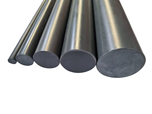 Tige ronde en PVC gris Ø 25 mm x 90 mm - Diamètre : 2 à 120 mm - Longueur : 10 à 1000 mm - Barre en plastique ronde dure - Découpe précise, ébavurée - Industrie de l'artisanat Cover