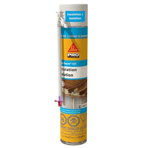 SIKA - SIKA - Large Gaps Spray Foam - Sika Boom-121 Insulation Expanding Polyurethane Foam - Seals Cavities, Penetrations & Gaps - Excellent Adhesion - Nozzle Included - 850 mL