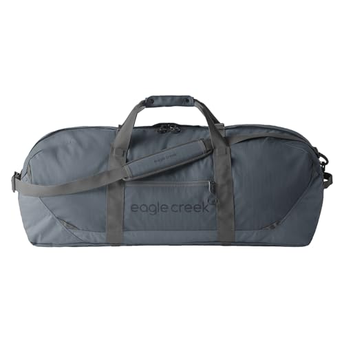 Eagle Creek No Matter What Duffel Bag - Eco Friendly Duffel for Sustainable Travel - Adjustable Shoulder Strap - Multiple Carry Options - Easy to Store - Smoke - 90L