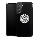 DeinDesign Silikon Hülle kompatibel mit Samsung Galaxy S22 Case schwarz Handyhülle FC Bayern München Wappen FCB