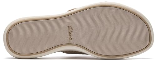 Clarks Clarks Women's Drift Faye Slide Sandal, Sand Textile, 8