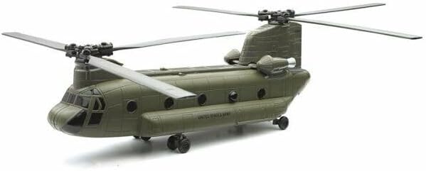 CH-47 Chinook Aircraft United States Army Olive Drab Military Mission Series 1/60 Diecast Model by New Ray 25793