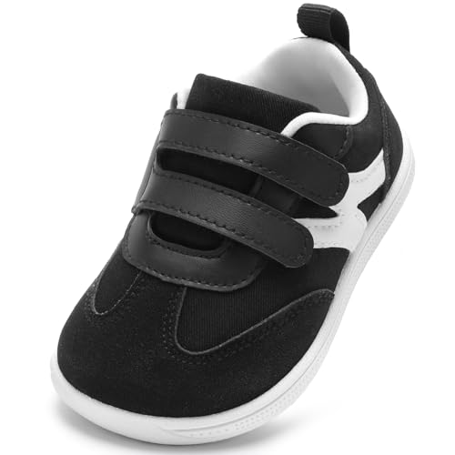 Image of STQ KIDS Toddler Lightweight Slip on Sneakers: Boys Barefoot Shoes Kids Walking Shoes Boy Sneakers, Toddler First Walking Shoe Comfort Tennis Activities