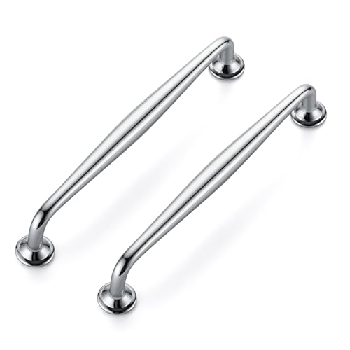 Image of Ravinte 5 Pack 6-1 /4 Inch Polished Chrome Kitchen Cabinet Handles Solid Zinc Alloy Cabinet Pulls Cupboard & Drawer Handles
