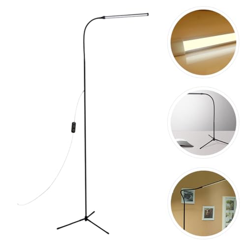 Lámpara de pie LED para dormitorio y estudio con conexión USB y estructura de hierro 5