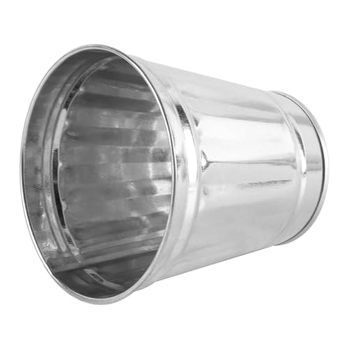 ACOLY Verzinkter Mini-Mülleimer mit Deckel (9,5 x 9 x 6,5 cm) - Vielseitig nutzbar als Abfalleimer, Blumentopf oder Stifthalter