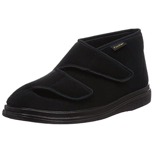 Fischer Herren Ortho Hohe Hausschuhe, Schwarz Schwarz 222, 41 EU X-Weit