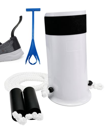 Osanchan Sock Aids for Putting On Socks, No Bending Flexible Sock Aid Device with Shoe Horn Long-Handle Sock Removal for Seniors/Disabled, Easy On and Off Sock Helpers (Basic)