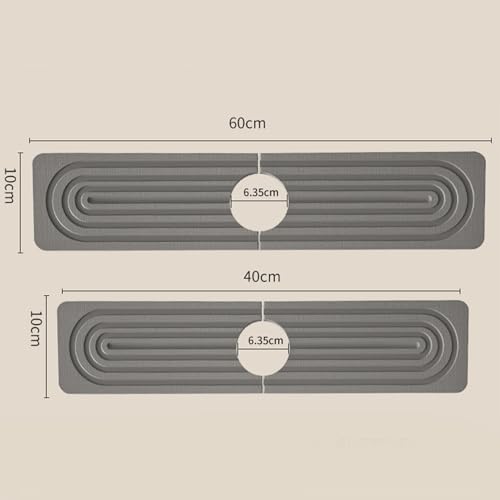 Alfombrilla para grifo de diatomita y protector contra salpicaduras 8