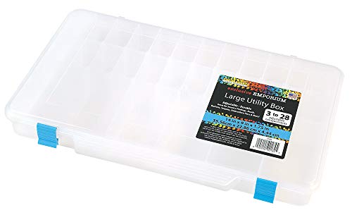 Image of The Beadery Large Utility Box Storage Container, clear