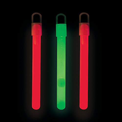 Fun Express Christmas Glow Stick, Red and Green Colors - Bulk Set of 50 - Party Favors and Handouts