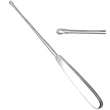 Sims Curettes 11" 27.9cm, Size 0, Sharp Blade Stainless Steel Instruments