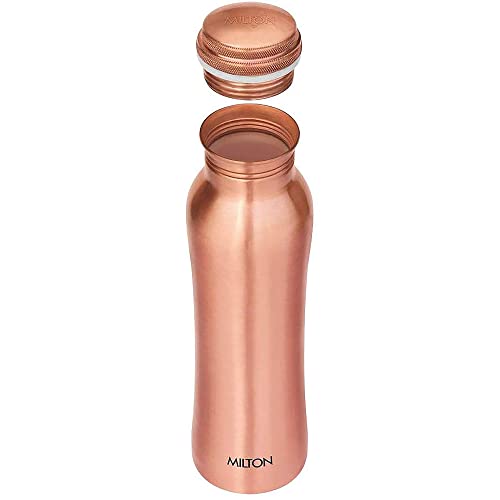 Milton Copper Water Bottle 950ml | Leak-Proof, BPA-Free | Ayurvedic-Inspired | Fridge Water Bottle, Keeps Water Cold, Cooling & Thermal Water Bottle for Cold Drinks
