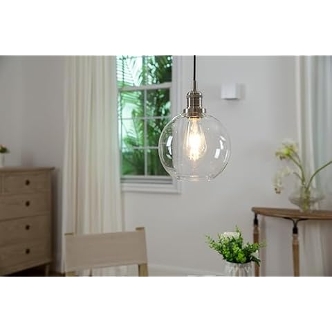 Phansthy Vintage Pendant Light with Glass Shade Cover