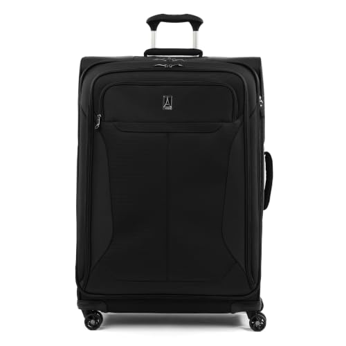Travelpro Tourlite Softside 29" Expandable Luggage with 4 Spinner Wheels, Lightweight Suitcase, Checked Large, Black - image 1