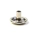 Snap Cap & Socket Only, Stainless Steel, Long Post on The Cap, 1/4", for Carpets and Thicker Fabrics (25 of Each Piece)