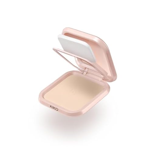 KIKO Milano Skin Lover Refining Face Powder Foundation 01, Base De Maquillaje Hidratante Compacta En Polvo Uniformadora
