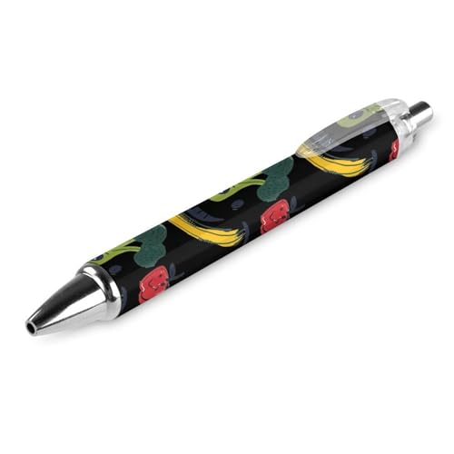Bolígrafos de plátano Broccoli retráctiles de punta fina 0.5mm para oficina y escuela en pack de 4 6