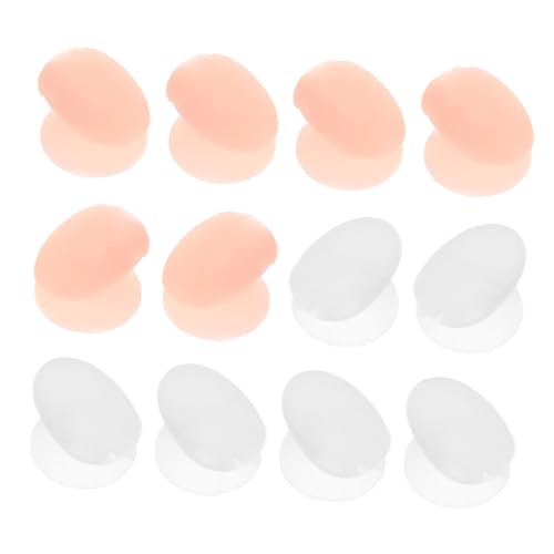 DECOMELODY Silicone Lip Brush Sleeves 12pcs Lip Makeup Brush Covers Eye Shadow Stick Cover Dirt Proof Reliable Lip Care