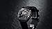 Imagen de CIGA Design Z-Series Reloj mecánico automático de acero inoxidable con correa de silicona esqueleto DLC Dial Tonneau con cristal de zafiro sintético para hombre