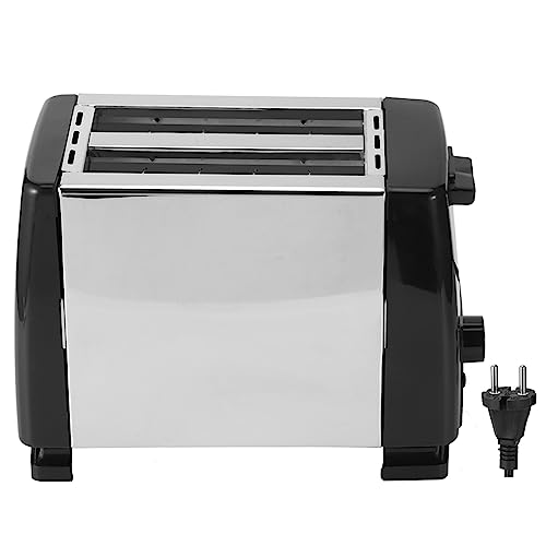 2 Slice Extra Wide Slot Toaster, Stainless Steel Toaster Machine with 6 Toast Settings, Removable Crumb Tray and Compact Design Perfect for Toasting Bread, Bagels, Waffles and Puff Pastry