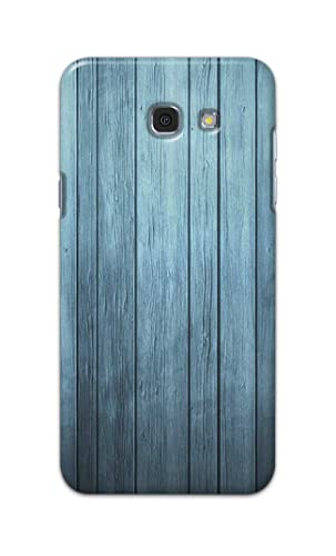 Image of Printed Hard Back Cover Case for Samsung Galaxy A7 2017 Back Cover (Wooden Blue) -1302