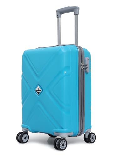 Image of Polypropylene 360 Degree Small Suitcase /Cabin-Luggage / 20 inch inch /Size 55 cm /Hard-Sided Luggage Trolley Bag /Model-X /Colour Green / 360 Rotating / 8 Wheels /Brand : Trumpkin