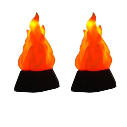 Metal Plastic Decoration Adjustable Flame Effect Light USB Charging Design