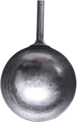 Wok de acero al carbono 36CM miniatura 2