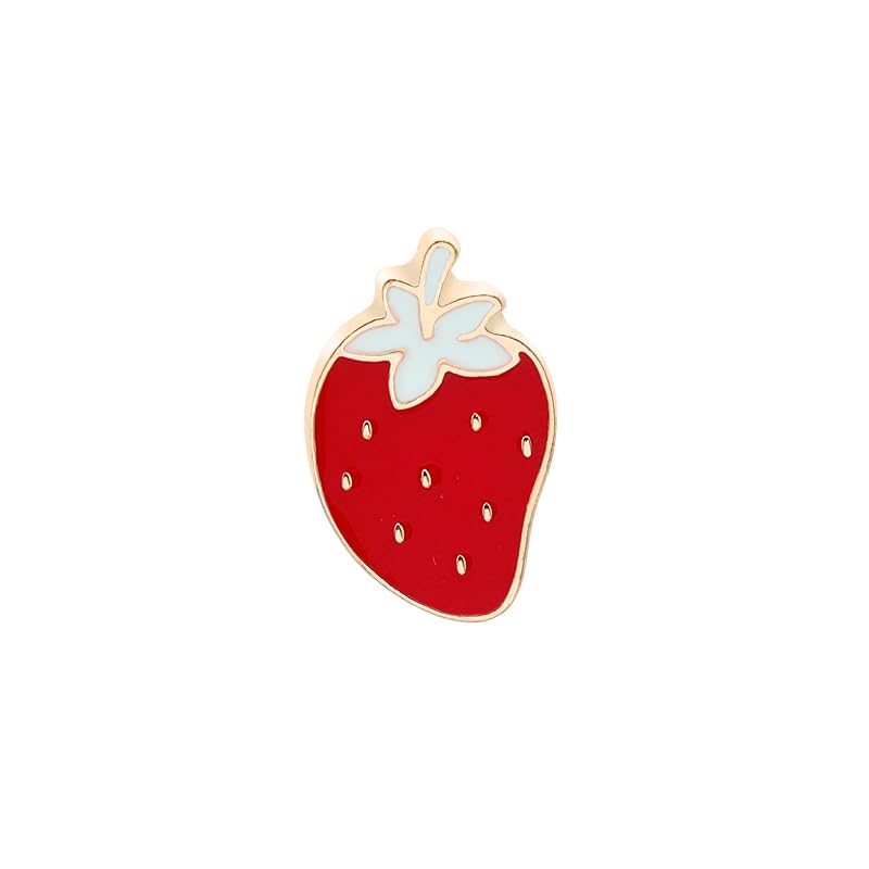 A Small Strawberry Enamel Pin Hat Coat Bag Decoration Delicate Cartoon Badge Jewelry for Girls Women