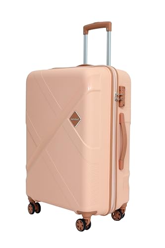 Image of American Tourister Kamiliant -8 Wheel, 3PC Set (Small + Medium + Large) Hard PP Suitcase for Travel /Trolley Bag for Travel /Travel Bag with TSA Lock & Smooth Sliding Double Wheel (Spanish Peach)