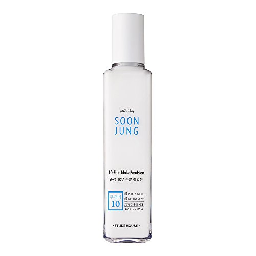 ETUDE SoonJung 10 Free Moist Emulsion 120ml | Hypoallergenic Non-Irritating Hydrating Emulsion for Skin Damage Care and Relaxation | Korean Skin Care