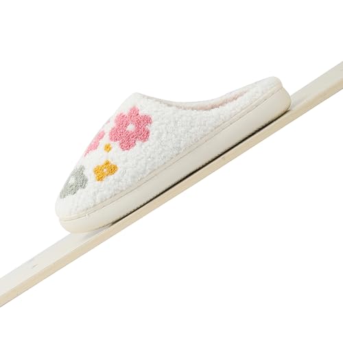 Image of Comfy Elastic Slippers for Women Men,Memory Foam Soft Plush House Slippers | halloween & christmas Fuzzy Slippers, Holiday Retro House Shoes, Indoor & Outdoor,Warm Winter Footwear