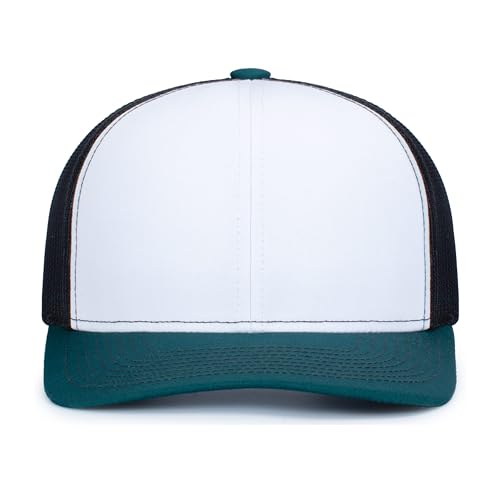 Image of Pacific Headwear Contrast Stitch Trucker Snapback