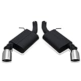 DNA Motoring CBE-UR-012 Pair of Oval Type Muffler Axle-Back Exhaust Compatible with...