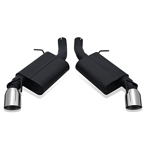 DNA Motoring Oval Muffler Axle-Back for Chevy Camaro