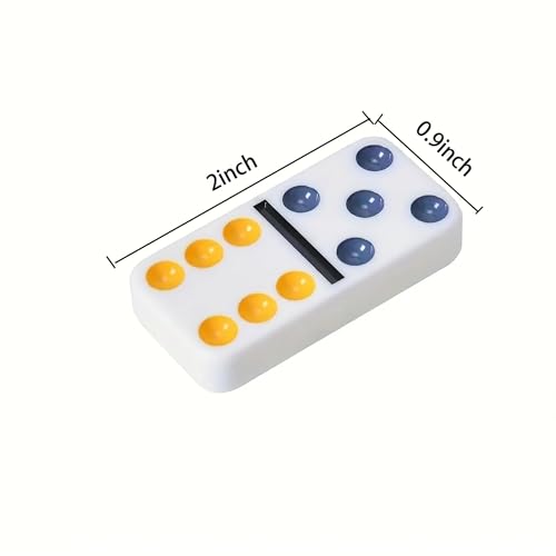 Juego de Dominoes LuckyWish con 28 piezas y estuche rojo miniatura 3