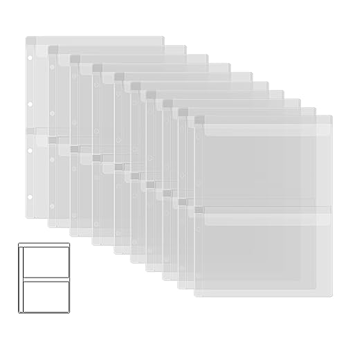 Briartw 10 Page Protectors Pockets Inserts with Two Pockets