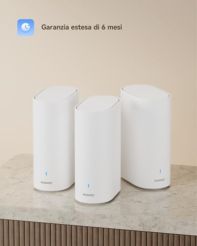 Router WiFi Mesh 3+, Wi-Fi 6 a doppia banda AX3000, Wi-Fi per tutta la casa, oltre 250 connessioni di dispositivi, roaming senza interruzioni, penetrazione delle pareti, confezione da 3 - Powerline - Immagine 1