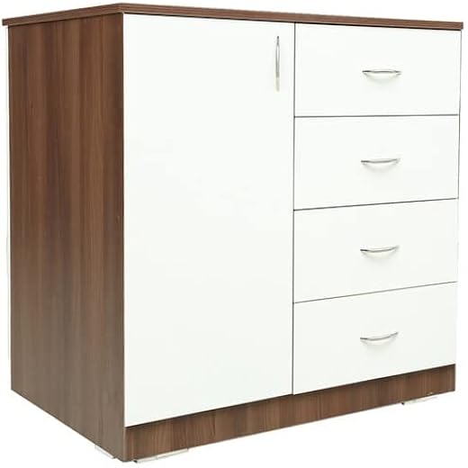 Engineered Wood Chest of Drawers, Matte Brown